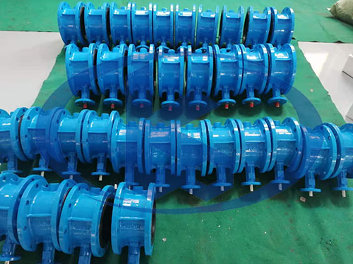 法蘭蝶閥裝配電動(dòng)執(zhí)行器前