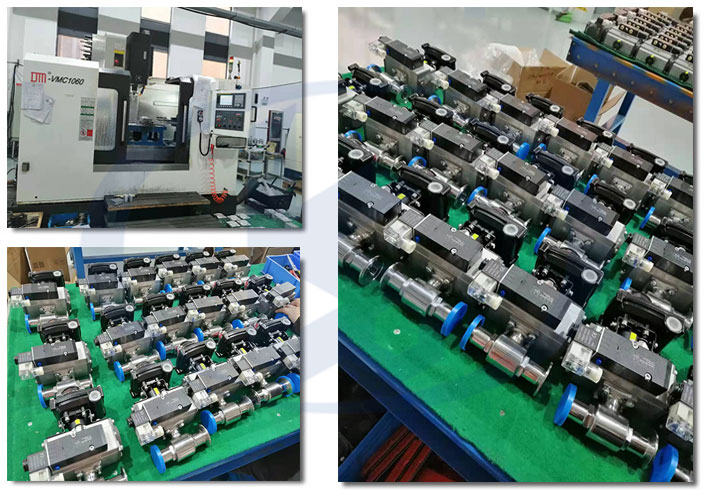 氣動(dòng)衛(wèi)生級(jí)球閥車間一角