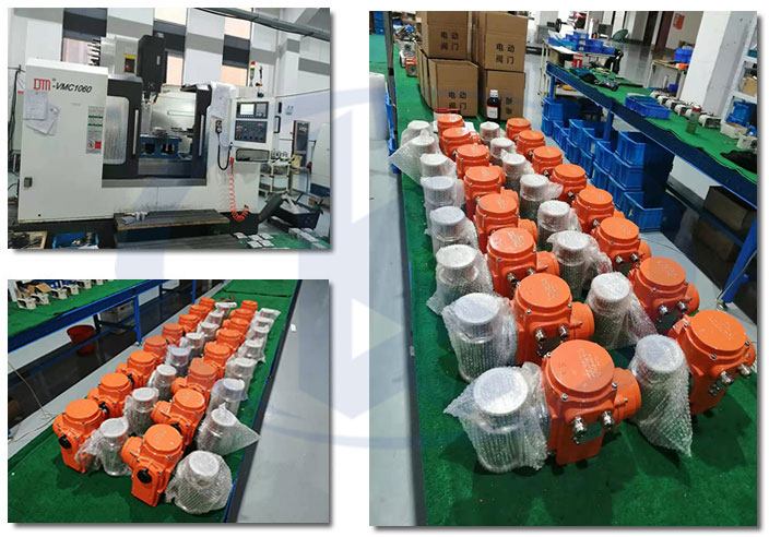 電動衛(wèi)生級卡箍球閥車間一角