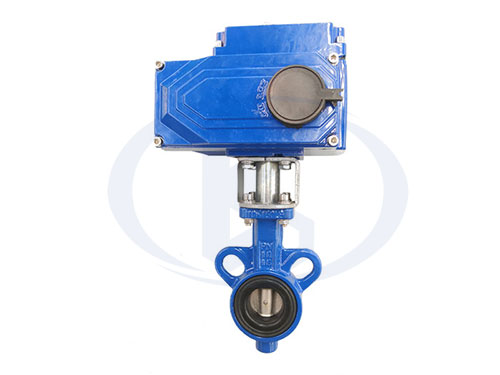 小口徑電動對夾蝶閥