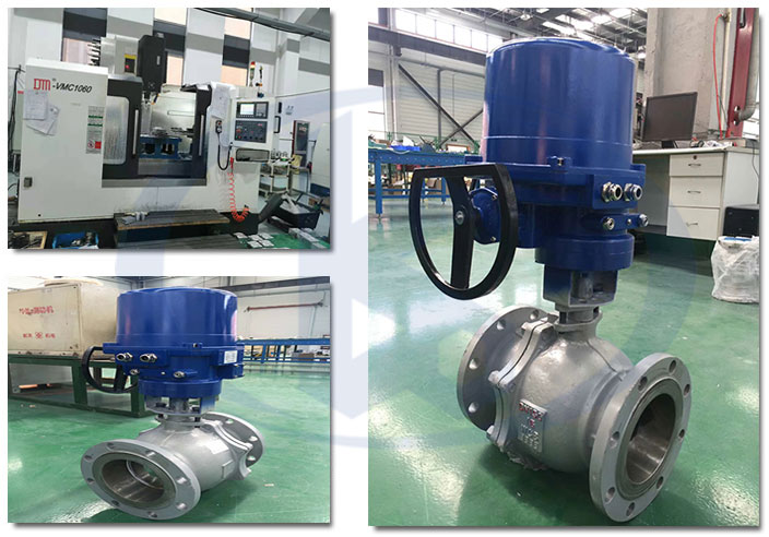 電動襯氟球閥車間一角