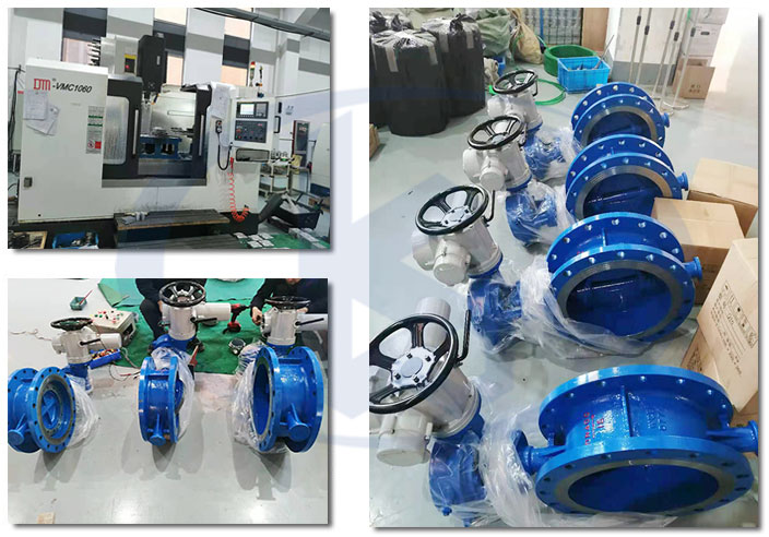 電動雙偏心蝶閥車間一角