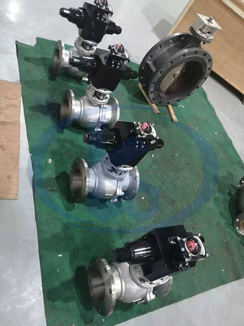 液動法蘭球閥出廠前檢驗