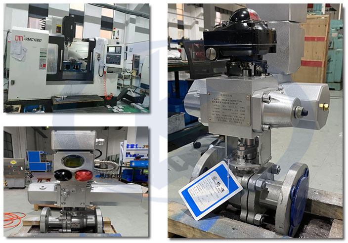電液法蘭球閥車間一角